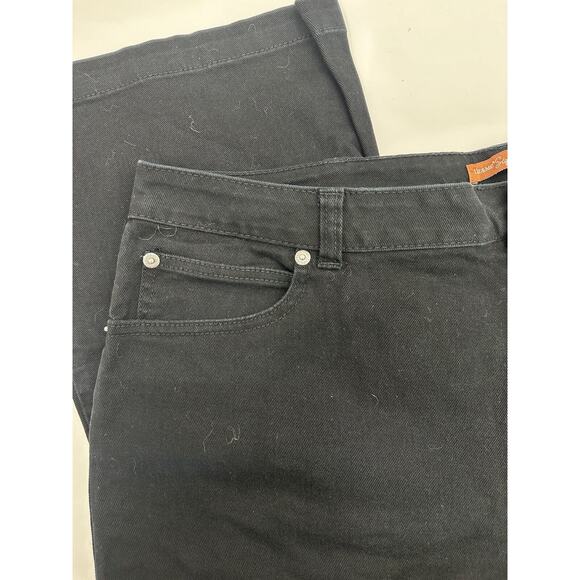 Liz & Me Signature Womens Jeans Plus Size 4 Petite Black Denim - Picture 2 of 11